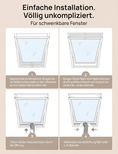 Klimaanlage Fensterdichtung Kit