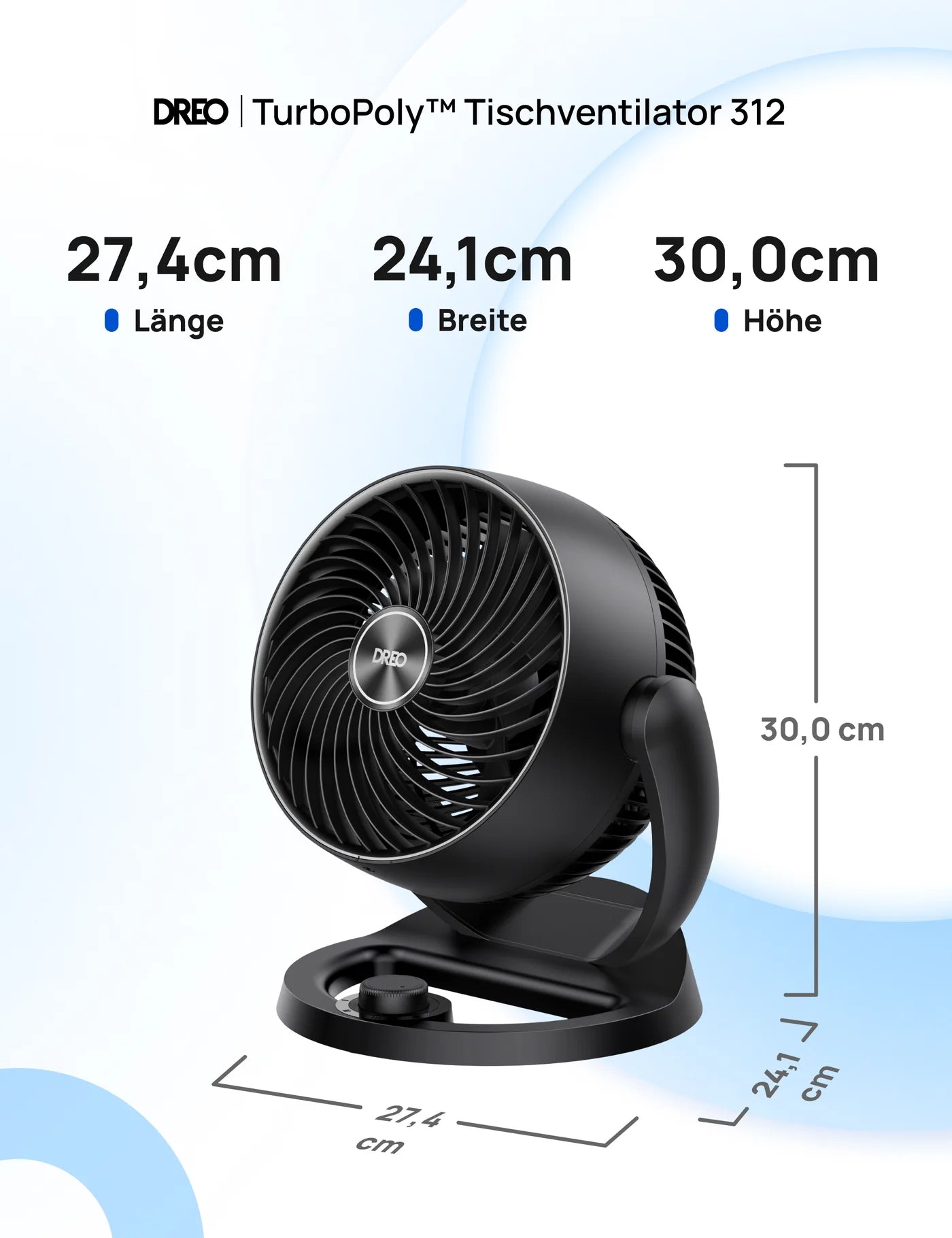 TurboPoly™ Tischventilator 312